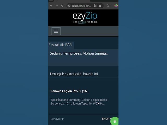 Video thumbnail for 📦 Ekstrak File RAR di Peramban Anda | Tidak Perlu Instalasi Perangkat Lunak