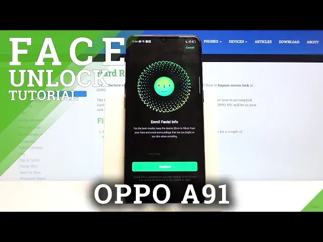 'Video thumbnail for How to Enable Face Unlock in OPPO A91 – Face Recognition'