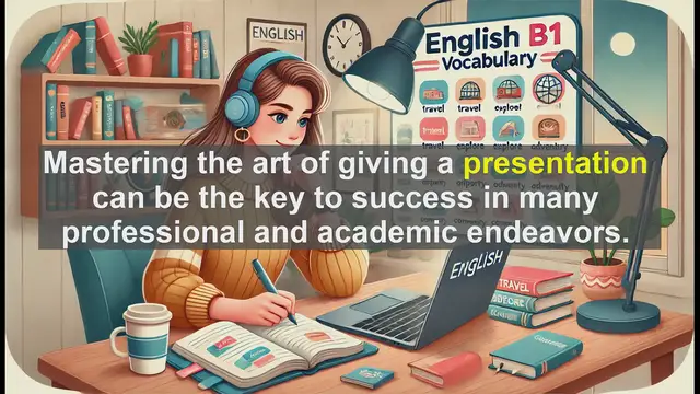 Video thumbnail for 2500 Must Know CEFR B1 Vocabulary - Understanding 'Presentation': A B1 English Vocabulary Guide