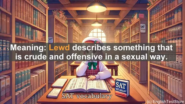 Video thumbnail for 5000 Must Know SAT Vocabulary - Lewd: Exploring the Provocative SAT Vocabulary Word