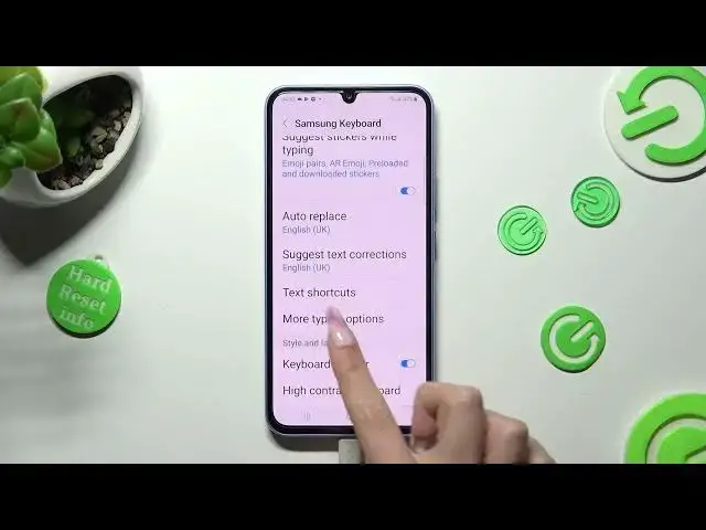 'Video thumbnail for How to Enter Text Correction Options on Samsung Galaxy A34 - Manage Typing Options'