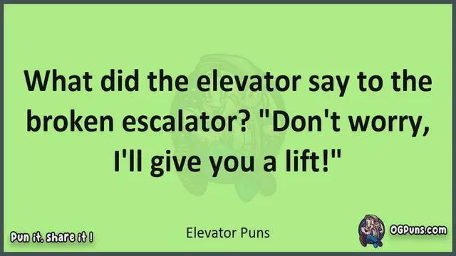 Video thumbnail for Elevator - Jokes, Puns, Wordplays, and Laughter