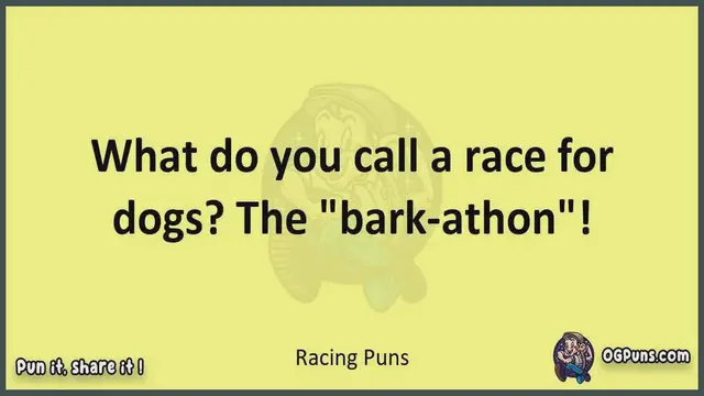 Video thumbnail for Racing - Jokes, Puns, Wordplays, and Laughter