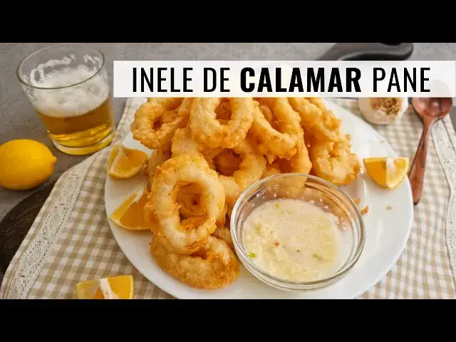 Video thumbnail for Fragede la interior, crocante la exterior: inele de calamar pane în aluat cu bere | Bucate Aromate