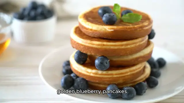 Video thumbnail for Blueberry Pancakes Recipe