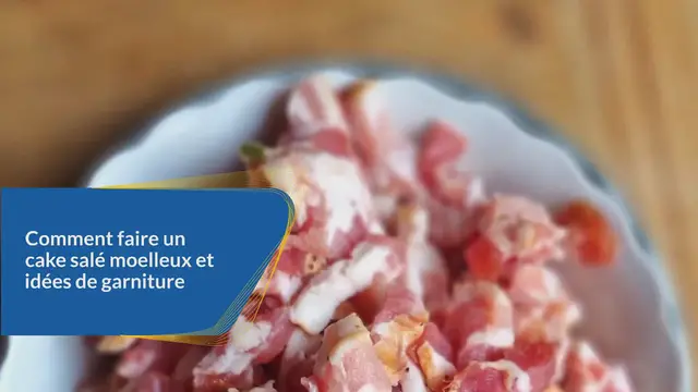 Video thumbnail for Comment faire un cake salé moelleux et idées de garniture