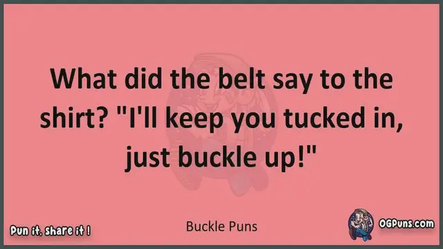 Video thumbnail for Buckle - Jokes, Puns, Wordplays, and Laughter