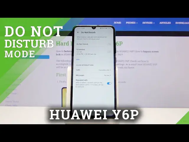 'Video thumbnail for How to Activate Do Not Disturb Mode in Huawei Y6P - Mute All Sounds'