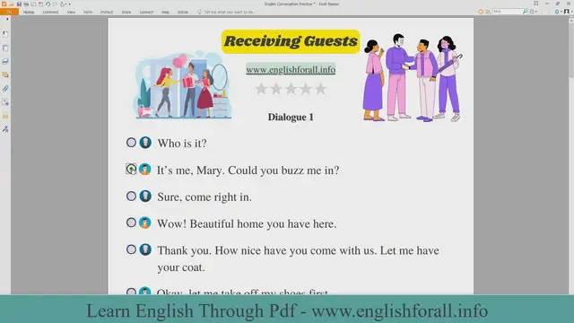Video thumbnail for English Conversation Practice - Receiving Guests
