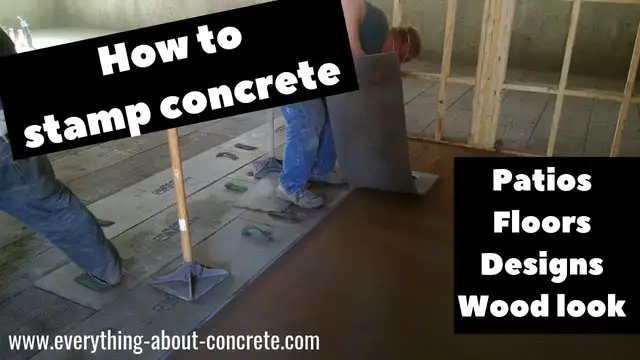 Video thumbnail for How To Stamp Concrete - Stamped Concrete Patios, Floors, Designs, Diy