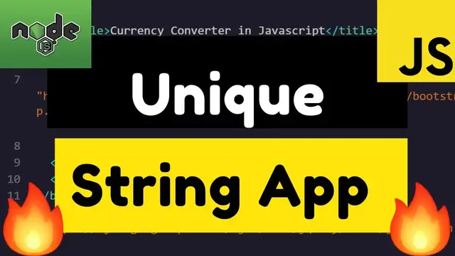 Video thumbnail for Node.js Express Unique String Generator Web App Using unique-string Library 2020