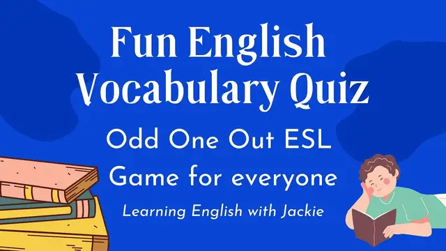 Video thumbnail for Odd One Out ESL Game (Online) | Fun English Vocabulary Quiz for All Ages