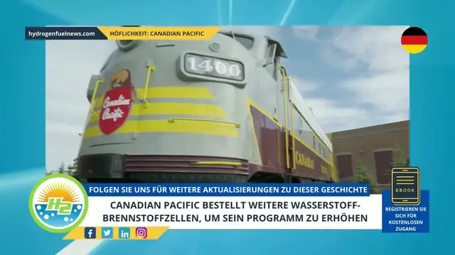 Video thumbnail for [German] Canadian Pacific orders more hydrogen fuel cells to boost its program