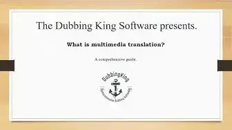 Video thumbnail for What Is Multimedia Translation? (Case Study)