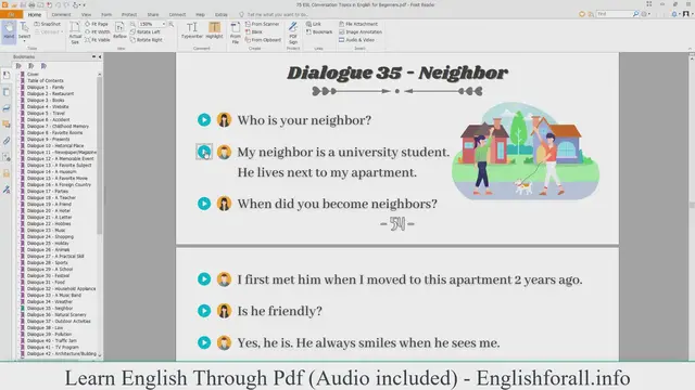Video thumbnail for English Conversation About Neighbor