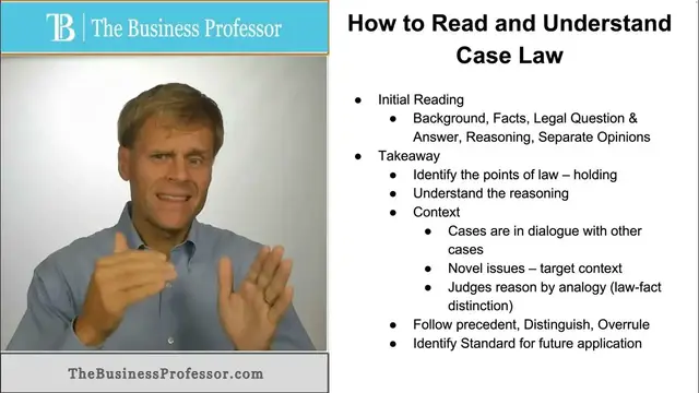 Video thumbnail for How to Read and Understand Case Law
