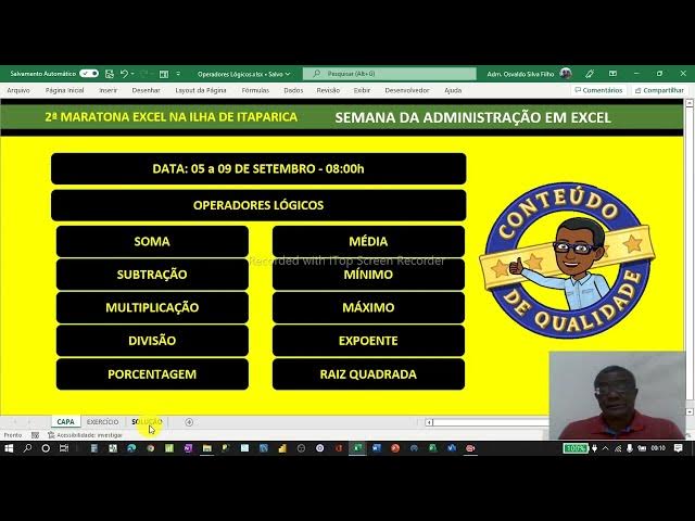 Video thumbnail for Aula 1 - Semana da Administração - Operadores Lógicos