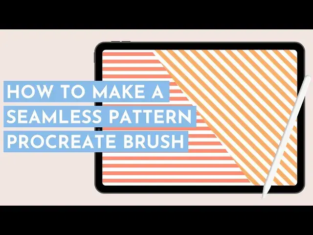 'Video thumbnail for How to Make a Stripe Pattern Brush in Procreate | Procreate Pattern Brush Tutorial + Free Brushes!'