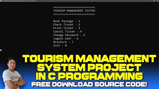 Video thumbnail for Tourism Management System Project in C with Source Code (Free Download) 2022