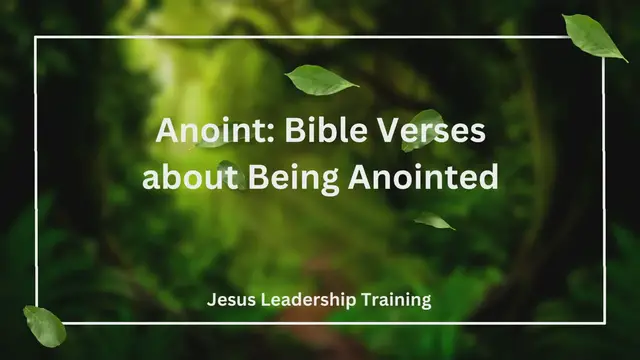 Video thumbnail for Anoint Bible Verses about Being Anointed