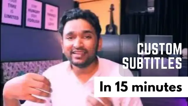 'Video thumbnail for How to Create Custom Subtitles for Videos in 15 Minutes'