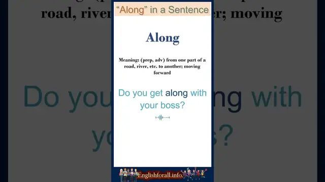 Video thumbnail for Along meaning | Along in a Sentence | Most common words in English #Shorts