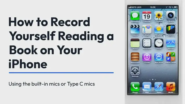 Video thumbnail for How to Record Yourself Reading a Book on Your iPhone