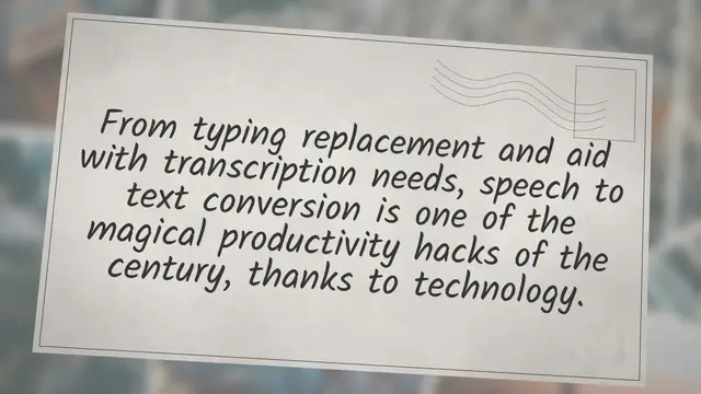 'Video thumbnail for How Speech-to-Text Conversion Works'
