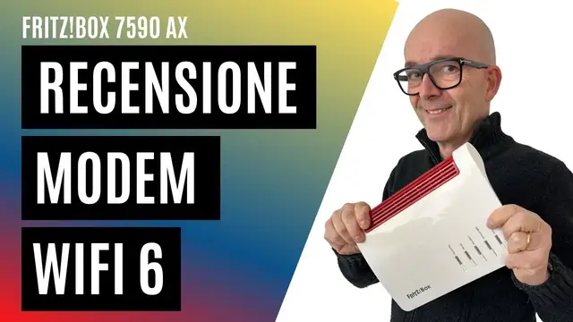 Video thumbnail for Recensione Fritz!Box 7590 AX: rete più veloce, wifi più potente con Wifi 6