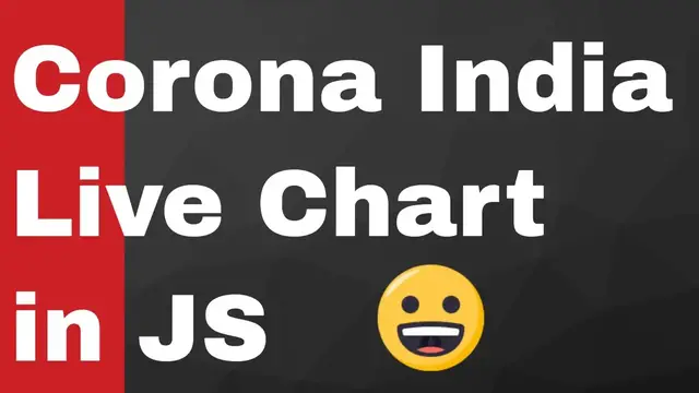 Video thumbnail for Build a CoronaVirus India Covid-19 Live Chart in Javascript Using Chart.js & Covid-19 India API