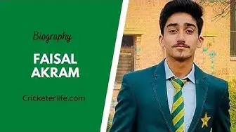 'Video thumbnail for Faisal Akram Pakistan Under-19 cricketer bowling, biography, age, height, wife, family, etc.'