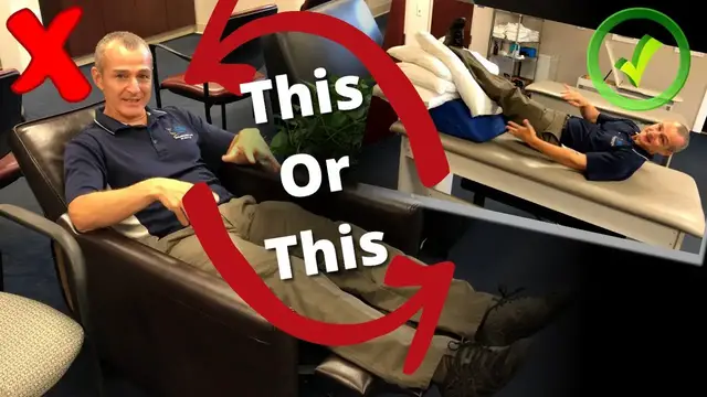Video thumbnail for Best way to elevate your knee after a total knee replacement - It is not in a recliner!