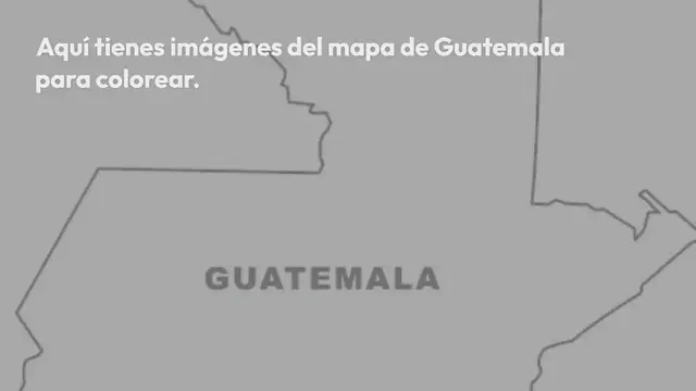 Video thumbnail for Mapa de Guatemala para colorear