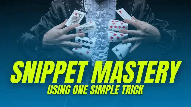 Video thumbnail for Snippet Mastery Made Easy (Using Google Against Itself) #SnippetMaster #Winning