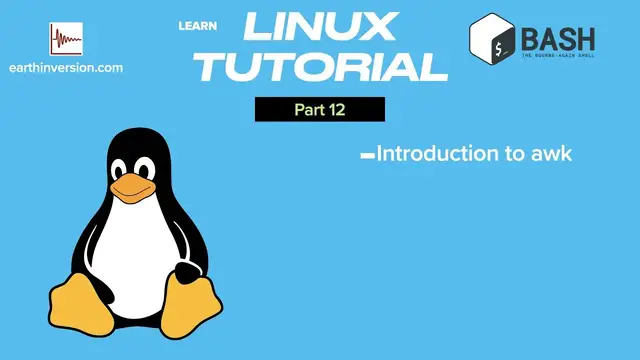 'Video thumbnail for Linux Tutorial Part 12: awk command'