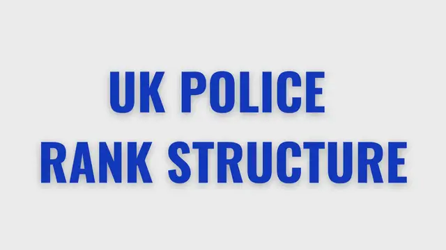 'Video thumbnail for UK Police Rank Structure'