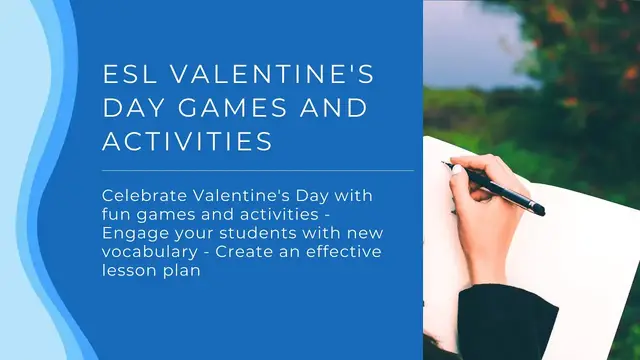 Video thumbnail for ESL Valentine's Day Games and Activities | Fun Valentine's Ideas for the Classroom