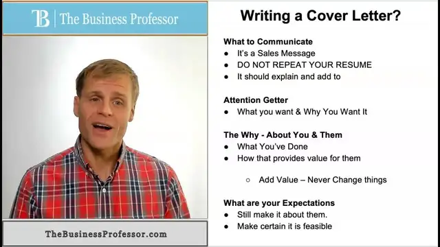 Video thumbnail for Writing a Cover Letter