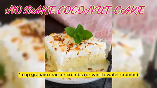 Video thumbnail for No-Bake Coconut Cloud Cake