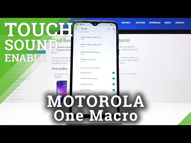 Video thumbnail for How to Manage Sound Settings in Motorola One Macro - Turn Off / On Touch Sounds