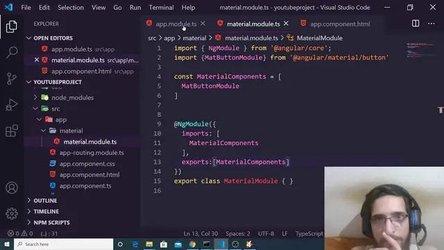 Video thumbnail for Angular 9 Material UI Tutorial For Beginners (Part-2) Material Module