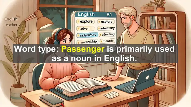 Video thumbnail for 2500 Must Know CEFR B1 Vocabulary - Understanding the Word 'Passenger' for B1 English Learners