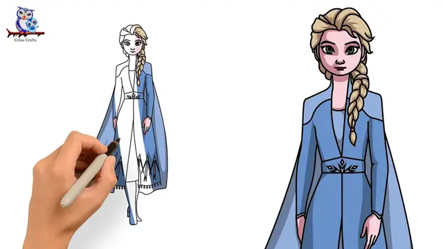 Video thumbnail for How to Draw Elsa from Frozen - Step by Step