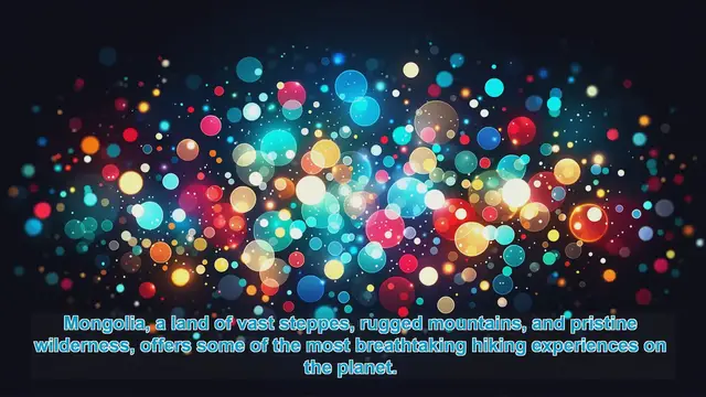 Video thumbnail for Discover Mongolia's Top 10 Hiking Destinations