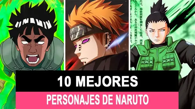 'Video thumbnail for 10 mejores personajes de Naruto'