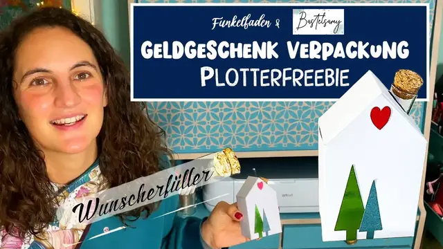Video thumbnail for Plotterfreebie Geldgeschenk Verpackung basteln mit Bastelsamy - Plotterdatei für Criur Maker & Joy