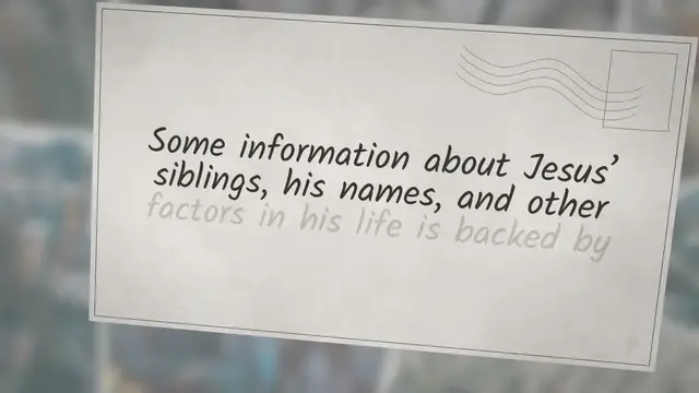 'Video thumbnail for Did Jesus Have a Last Name? No.'
