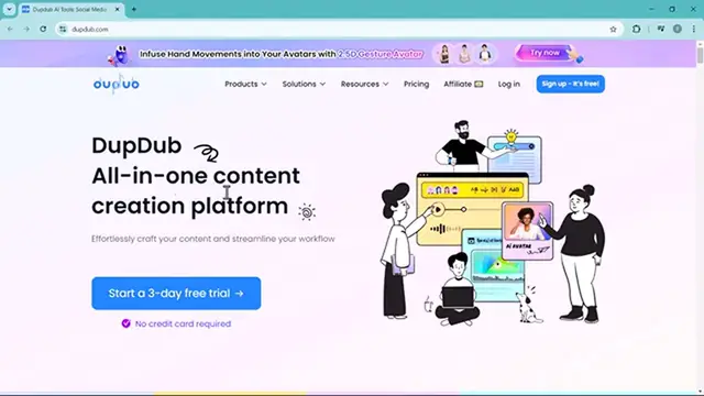Video thumbnail for Create AI Videos in Minutes by Using AI Platform DupDub