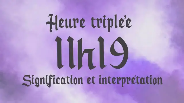 Video thumbnail for 🌸 HEURE TRIPLEE 11h19 - Signification et Interprétation angélique