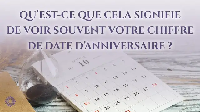Video thumbnail for 🎂 QU'EST-CE-QUE CELA SIGNIFIE DE VOIR SOUVENT VOTRE CHIFFRE DE DATE D'ANNIVERSAIRE ?